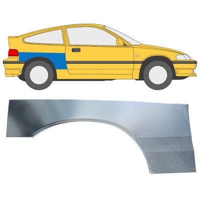 Rear wing repair panel for Honda CRX 1987-1992 / Right 16337