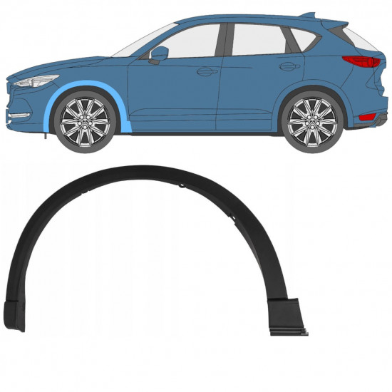 Front wing trim for Mazda CX-5 2017- / Right 12806