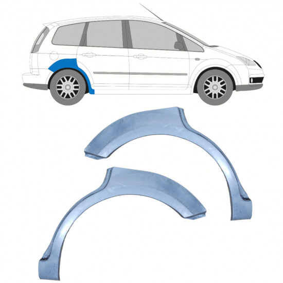 FORD FOCUS C-MAX / C-MAX 2003-2010 REAR WHEEL ARCH / SET