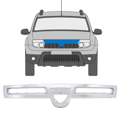 Grille trim for Dacia Duster 2010-2012 16217