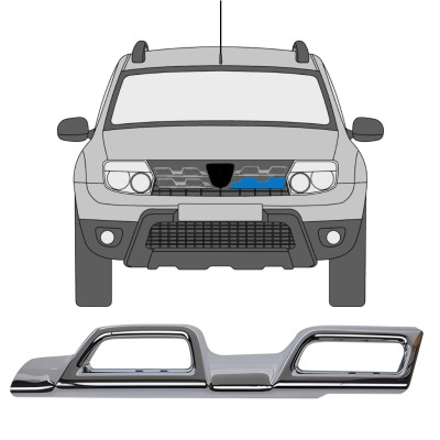 Grille trim for Dacia Duster 2013-2017 / Left 16222