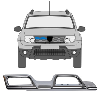 Grille trim for Dacia Duster 2013-2017 / Right 16219