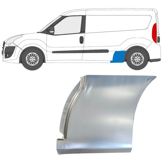 Rear wing repair panel for Fiat Doblo 2010-2022 / Left 14991