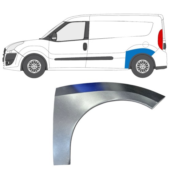 Rear wing repair panel for Fiat Doblo 2010-2022 / Left 15037