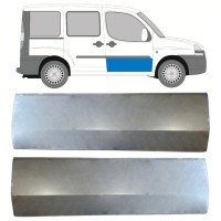 Front door repair panel for Fiat Doblo 2001-2010 / Left+Right / Set 14620