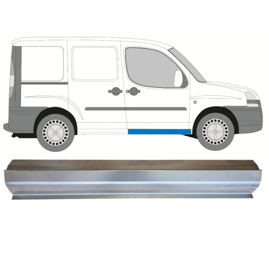 Front door sill repair panel for Fiat Doblo 2001-2010 / Left = Right (symmetrical) 14621
