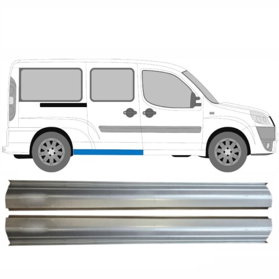 Rear sill repair panel for Fiat Doblo 2001-2010 / Left+Right / Set 14624