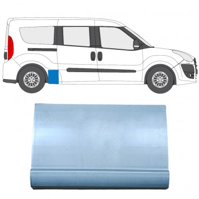 Rear wing repair panel for Fiat Doblo 2010- / Opel Combo D Maxi / Right 12749