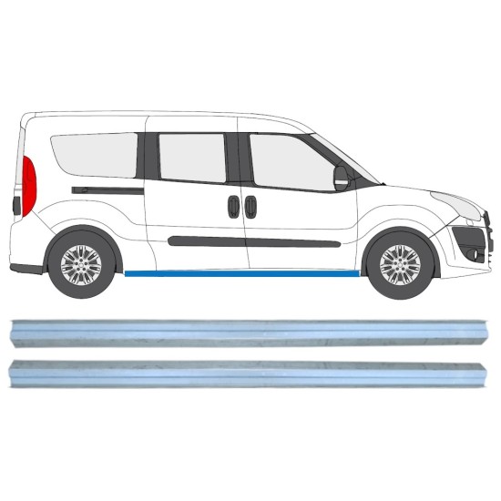 Sill repair panel for Fiat Doblo 2010-2022 / Left+Right / Set 15361