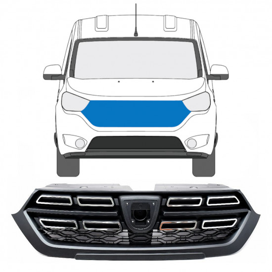 Grille for Dacia Dokker Stepway 2018- 7528