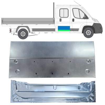 Inner and outer rear door repair panel for Peugeot Boxer 2006-2026 / Left = Right (symmetrical) 16397