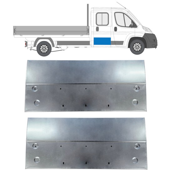 Rear door repair panel for Citroen Jumper 2006-2026 / Left+Right 16079