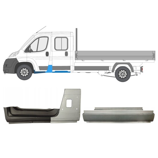 Repair panel set for Citroen Jumper 2006-2025 / Left / 15382