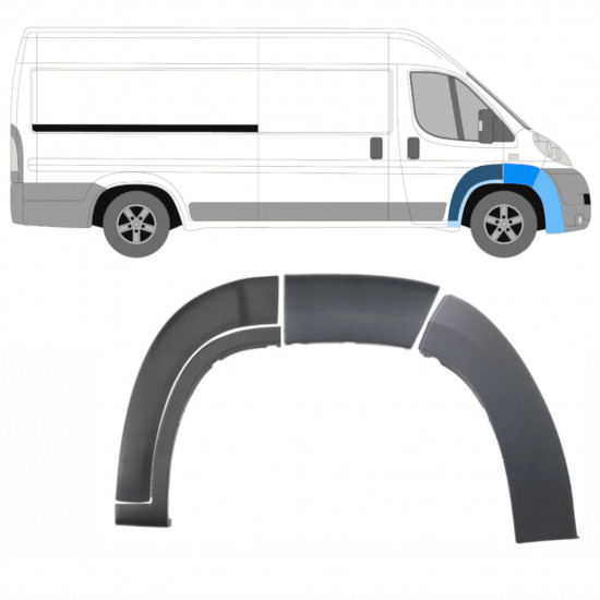 Front Fender Trim Set for Fiat Ducato Boxer Relay 2006-2014 / Right /  8466