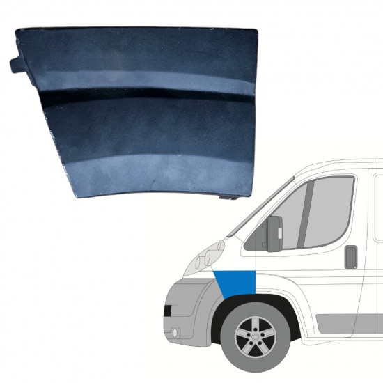 Front wing repair panel for Peugeot Boxer 2006-2014 / Left 13371