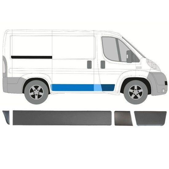 Set of side trims for Fiat Ducato 2006-2018 / Right / 15025