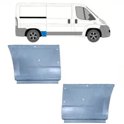 Rear wing repair panel for Fiat Ducato 2006-2025 / Left+Right / Set 15113