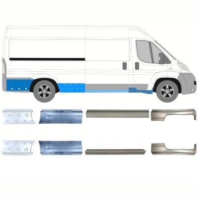Sill repair panel for Citroen Jumper 2006-2026 / Left+Right / Set 14169
