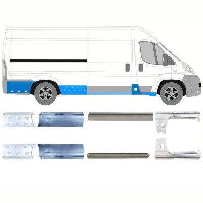 Sill repair panel for Citroen Jumper 2006-2026 / Left+Right / Set 14165