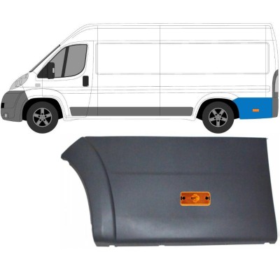 Rear side trim with lamp for Fiat Ducato 2006-2018 / Left / Set 10681