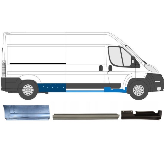 Repair panel set for Fiat Ducato 2006-2026 / Right / 16177