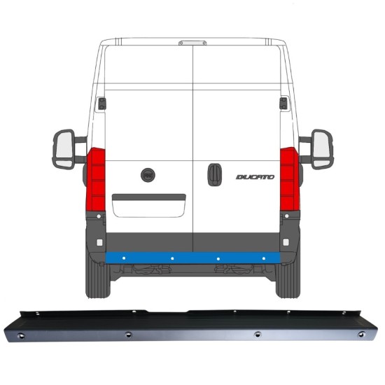 Rear bumper with PDC for Fiat Ducato 2006-2018 16925