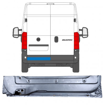 Rear door repair panel for Fiat Ducato 2006-  / Left 11672