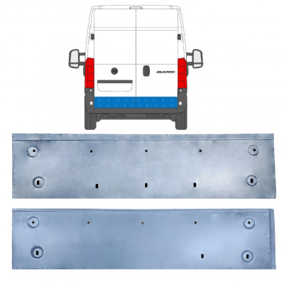 Rear door repair panel for Fiat Ducato 2006- / Set 11670