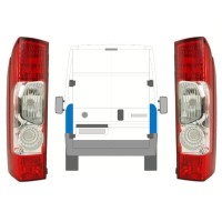 Rear light for Fiat Ducato 2006-2014 / Left+Right / Set 10026
