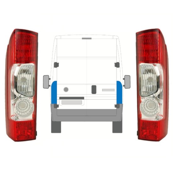 Rear light for Fiat Ducato 2006-2014 / Left+Right / Set 10026