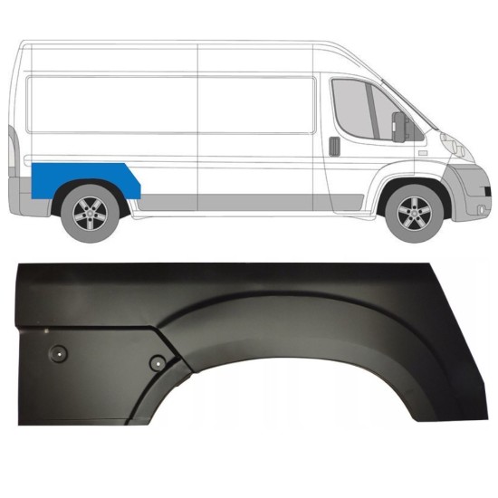 Rear wing repair panel for Citroen Jumper 2006-2025 / Right 13380