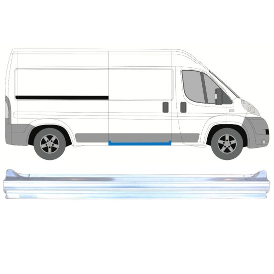 Sliding door sill repair panel for Peugeot Boxer 2006-2026 / Right 13848