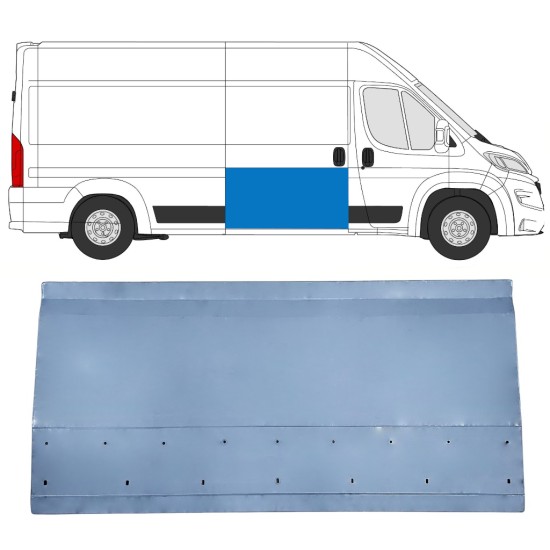 Sliding door repair panel
