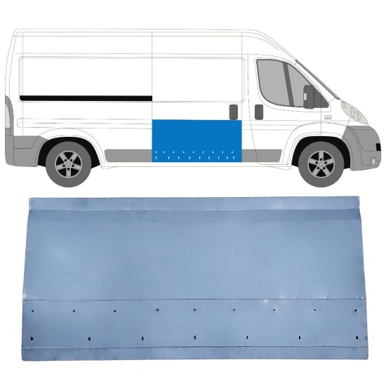 Sliding door repair panel for Citroen Jumper 2006-2025 / Right 15374
