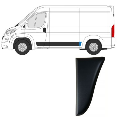 Rear wing side trim for Opel Movano 2021- / Left 15821