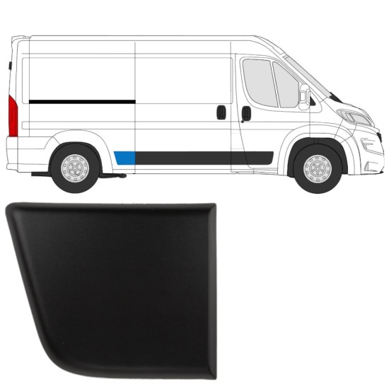 Rear wing side trim for Opel Movano 2021- / Right 15816