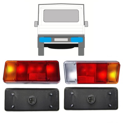 Rear light for Fiat Ducato 2006-2014 / Left+Right / Set 9841