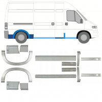 Sill and rear wing repair panel for Fiat Ducato Boxer Relay 1994-2006 / LWB / Set 11524