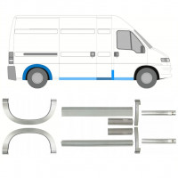 Sill and rear wing repair panel for Fiat Ducato Boxer Relay 1994-2006 / LWB / Set 11518