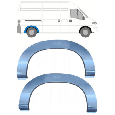 Rear wing repair panel for Fiat Ducato Boxer Relay 1994- / Left = Right (symmetrical) / Set 10096