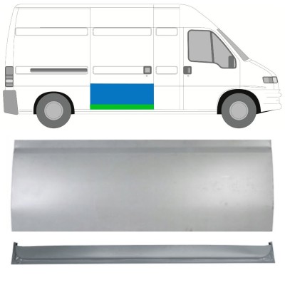 Outer lower sliding door repair panel for Citroen Jumper 1994-2006 / Right 16163