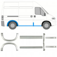 Sill and rear wing repair panel for Fiat Ducato Boxer Relay 1994-2006 / SWB / Set 11516