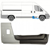 Pillar repair panel + Sill repair panel for Fiat Ducato 2006- / Right / Set 8742