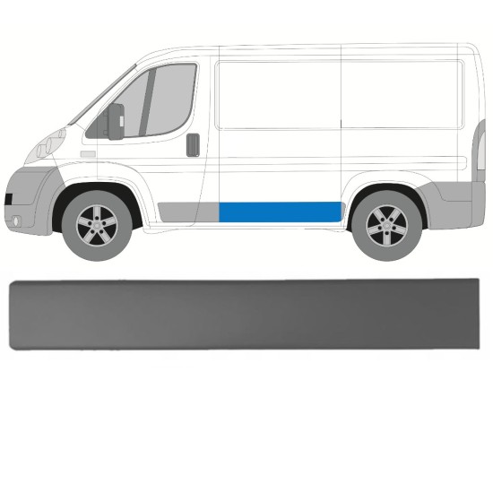 Side trim for Fiat Ducato 2006-2018 / Left 14924