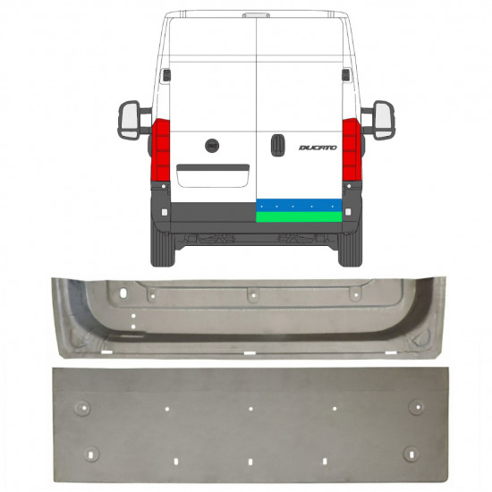 FIAT DUCATO 2006- REAR DOOR REPAIR / SET / RIGHT