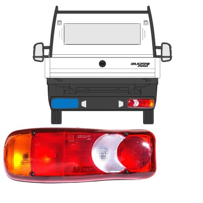 Rear light for Fiat Ducato 2014-2018 / Left 15336