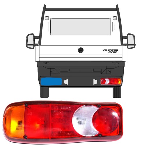 Rear light for Fiat Ducato 2014-2018 / Left 15336