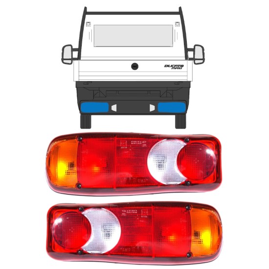 Rear light for Peugeot Boxer 2014-2018 / Right / Set 14065