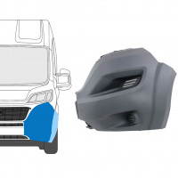 Front bumper corner with side trim for Fiat Ducato 2014-2018 / Left 9042