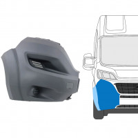 Front bumper corner with side trim for Fiat Ducato 2014-2018 / Right 9041